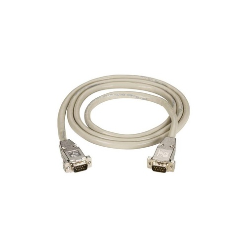 Black Box Rs232 Shielded Cable - Metal Hood, Db9 Male/male, 50-ft. (15.2-m) (EDN12H0050MM)