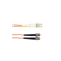 Black Box Om1 62.5/125 Multimode Fiber Optic Patch Cable - Ofnr Pvc, St To Lc, Orange, 2-m (6.5-ft.) (EFN110002MSTLC)