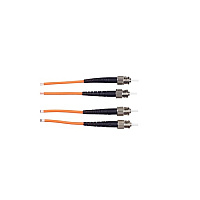 Black Box Om1 62.5/125 Multimode Fiber Optic Patch Cable - Ofnr Pvc, St To St, Orange, 10-m (32.8-ft.) (EFN110010MSTST)