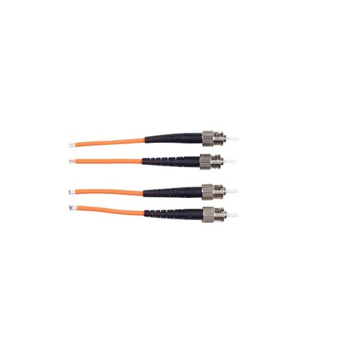 Black Box Om1 62.5/125 Multimode Fiber Optic Patch Cable - Ofnr Pvc, St To St, Orange, 15-m (49.2-ft.) (EFN110015MSTST)