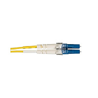 Black Box Os2 9/125 Singlemode Fiber Optic Patch Cable - Ofnr Pvc, Lc To Lc, Yellow, 1-m (3.2-ft.) (EFN310001MLCLC)
