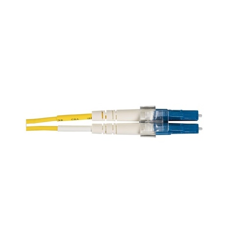 Black Box Os2 9/125 Singlemode Fiber Optic Patch Cable - Ofnr Pvc, Lc To Lc, Yellow, 30-m (98.4-ft.) (EFN310030MLCLC)