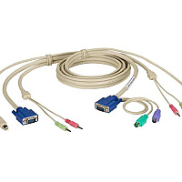 Black Box Kvm Cpu Cable - Dt Pro Ii Series, Vga, Ps/2, Audio, 6-ft. (1.8-m) (EHN70020210006)