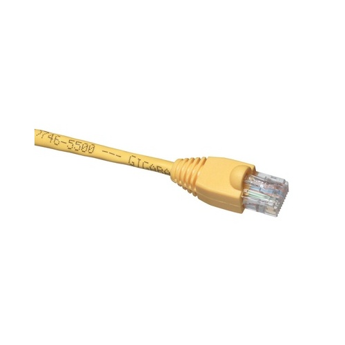 Black Box Cat5e 350-mhz Snagless Stranded Cross-pinned Ethernet Patch Cable-unshielded(utp),cm Pvc(rj45 M/m),yellow,6-ft.(1.8-m) (EVCRB840006)
