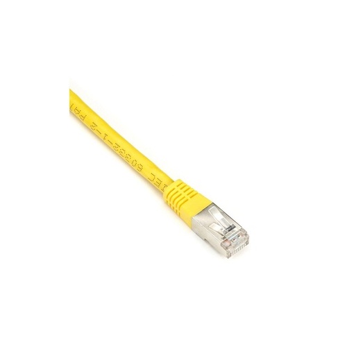 Black Box Cat5e 100-mhz Molded Slimline Stranded Ethernet Patch Cable-shielded(f/utp), Cm Pvc (rj45 M/m), Yellow, 15-ft. (4.6-m) (EVNSL0172YL0015)