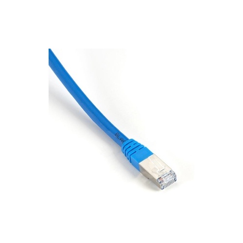 Black Box Cat6 400-mhz Molded Boot Solid Ethernet Patch Cable-shielded(f/utp),cmp Plenum(rj45 M/m), Blue, 10-ft.(3.0-m), Gsa, Taa (EVNSL0273BL0010)