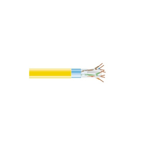Black Box Cat6 400-mhz Solid Ethernet Bulk Cable - Shielded (f/utp), Cmr Pvc, Yellow, 1000-ft. (304.8-m) Spool (EVNSL0604A1000)