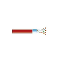 Black Box Cat6 400-mhz Solid Ethernet Bulk Cable - Shielded (f/utp), Cmp Plenum, Red, 1000-ft. (304.8-m) Spool, Gsa, Taa (EVNSL0616A1000)