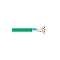 Black Box Cat6 400-mhz Solid Ethernet Bulk Cable - Shielded (f/utp), Cmp Plenum, Green, 1000-ft. (304.8-m) Spool, Gsa, Taa (EVNSL0617A1000)