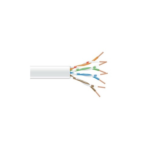Black Box Cat6 550-mhz Stranded Ethernet Bulk Cable - Unshielded (utp), Cm Pvc, White, 1000-ft. (304.8-m) Spool (EVNSL0650A1000)