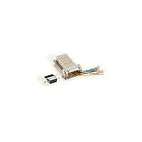 Black Box Db9 Female To Rj45f Modular Adapter Kit With Thumbscrews Gray (FA4509FGY)