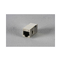 Black Box Cat6 Shielded Straight-pin Coupler - Metal, Gsa, Taa (FM608)