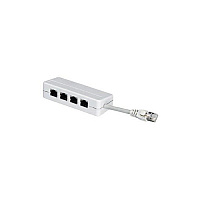 Black Box Rj45 Modular Splitter - Unshielded, A Pin With 2.5" Cable, Gsa, Taa (FM820R2)