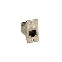 Black Box Panel Mount Cat6 Shielded Coupler Silver, Gsa, Taa (FMT1021)