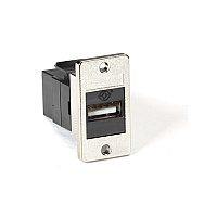 Black Box Panel Mount Usb Coupler Type A Female/type B Female Black, Gsa, Taa (FMT1050)