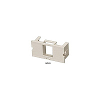 Black Box Surface-mount Housing Adapter Bezel - 1-port, Office White, Gsa, Taa (FMT901)