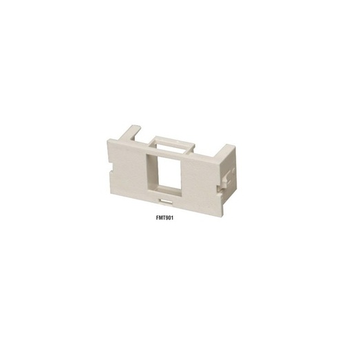 Black Box Surface-mount Housing Adapter Bezel - 1-port, Office White, Gsa, Taa (FMT901)