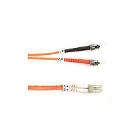 Black Box Om2 50/125 Multimode Fiber Optic Patch Cable - Ofnr Pvc, St To Lc, Orange, 3-m (9.8-ft.) (FO50003MSTLC)