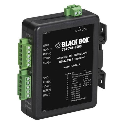 Black Box Async Rs-422/485 Repeater - (2) 5-position Terminal Blocks, Gsa, Taa (ICD107A)