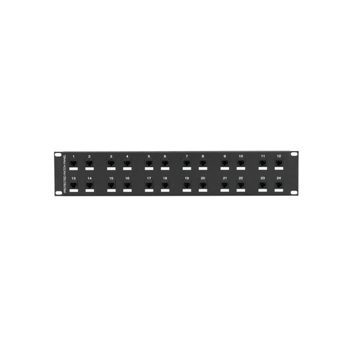 Black Box Cat6 Surge-protected Patch Panel - 2u, 24-port, Gsa, Taa (JSM114A)