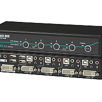 Black Box Desktop Kvm Switch - Dvi-i With Transparent Usb 2.0, Audio, 4-port, Gsa, Taa (KV9604A)
