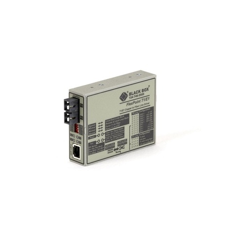 Black Box Managed T1/e1 Media Converter - T1/e1 Copper To Singlemode Fiber, 1300nm, 28km, Sc, Gsa, Taa (MT663ASSC)