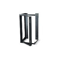 Black Box Wallmount Rack - 19u, 12-24, Tapped Rails Holes, 75-lb. Capacity, Gsa, Taa (RM069AR3)