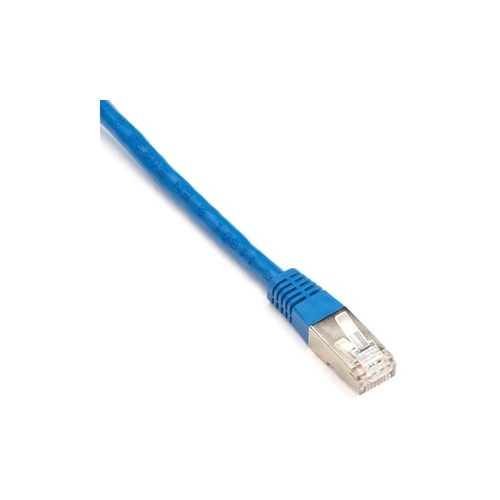 Black Box Cat6 250-mhz Molded Slimline Stranded Ethernet Patch Cable - Shielded (s/ftp), Cm Pvc (rj45 M/m), Blue, 1-ft. (0.3-m) (EVNSL0272BL0001)