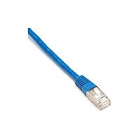 Black Box Cat6 250-mhz Molded Slimline Stranded Ethernet Patch Cable - Shielded (s/ftp), Cm Pvc (rj45 M/m), Blue, 15-ft. (4.6-m) (EVNSL0272BL0015)
