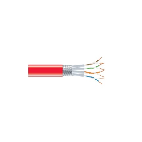 Black Box Cat6 250-mhz Stranded Ethernet Bulk Cable - Shielded (s/ftp), Cm Pvc, Red, 1000-ft. (304.8-m) Spool (EVNSL0272RD1000)
