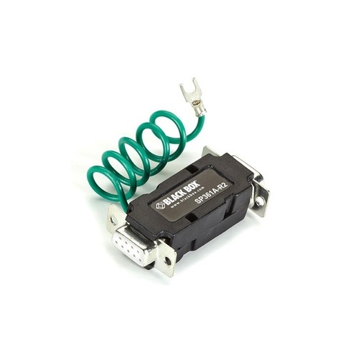 Black Box Rs232 Serial Surge Protector 18vdc Clamping Voltage, 60amp, Db9, 9wire, Gsa, Taa