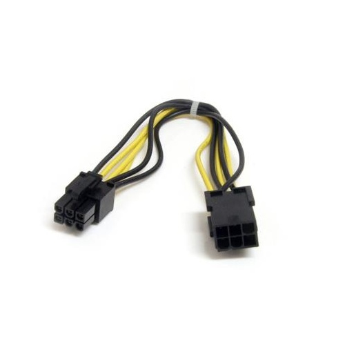 StarTech 8in 6 Pin Pcie Power Extension Cable (PCIEPOWEXT)
