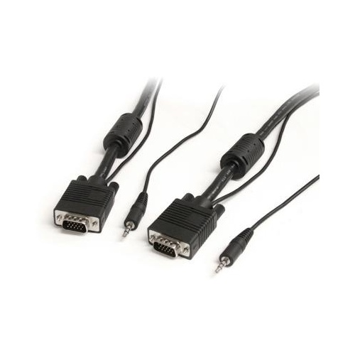 StarTech 30ft High Res Monitor Vga Cable W Audio (MXTHQMM30A)