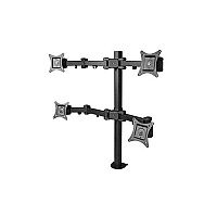 SIIG Quad Monitor Desk Mount - 13 To 27 (CEMT0S12S1)