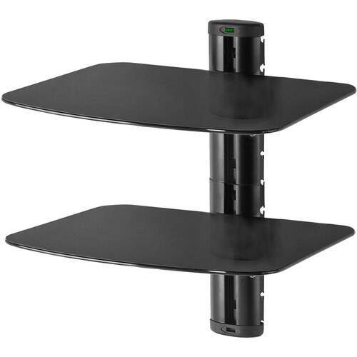 Peerless Av Wall Shelf, Dual W/glass (ESHV30)