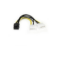 StarTech 6" Lp4 To 8 Pin Pcie Power Cable Adapter (LP4PCIEX8ADP)