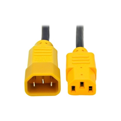 Tripp Lite 4ft Power Cord 18awg C14 To C13 Yellow (P004004YW)