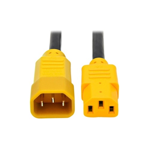 Tripp Lite 6ft Power Cord 14awg C14 To C13 Yellow (P005006YW)