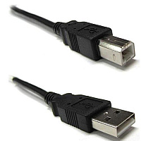 Weltron 15ft Usb 2.0 A To B Cable Black (90USBAB2.015)