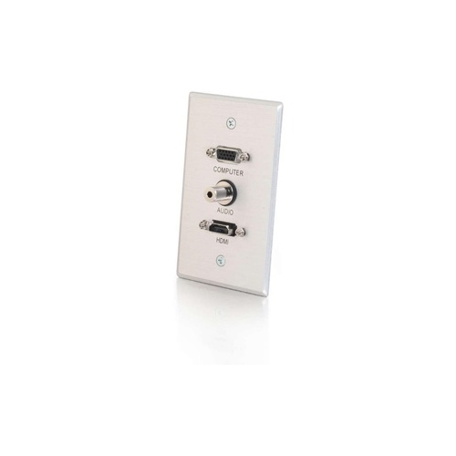 C2G Hdmi, Vga + 3.5mm Audio Wall Plate (41034)