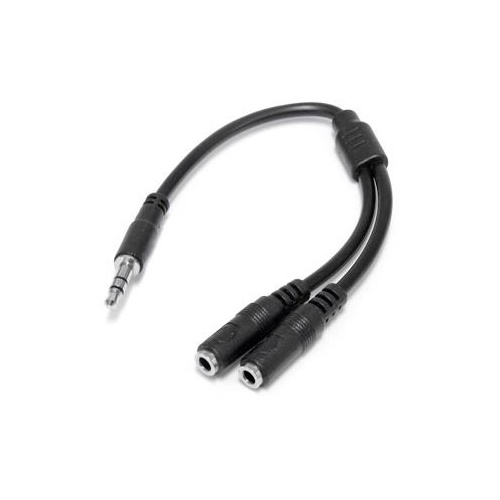 StarTech Slim Stereo Splitter Cable 3.5 To 2x 3. (MUY1MFFS)