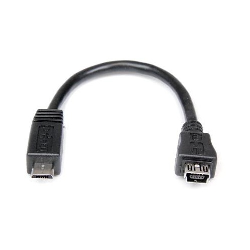 StarTech 6in Micro Usb To Mini Usb Adapter M/f (UUSBMUSBMF6)