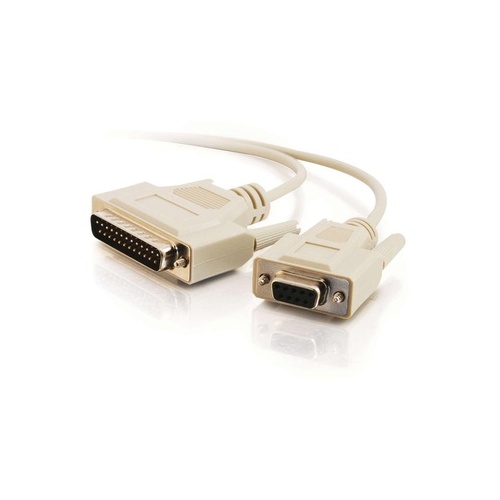 C2G 6 Ft Db25m/db9f Null Modem Cable Beige (03019)