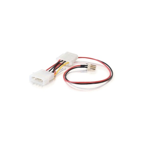 C2G 6in 3-pin Fan To 4-pin Pass Thru Pwr Cbl (27078)