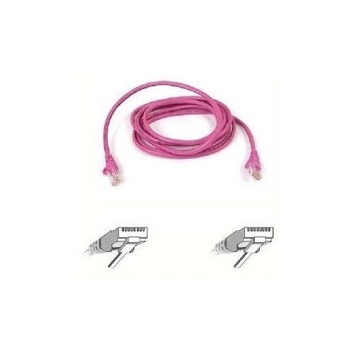 Belkin Cable,cat5e,utp,rj45m/m,2 ,pnk,patch (A3L79102PNK)