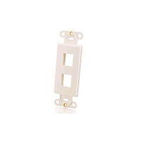 C2G Decora Multimedia Insert 2-port White (03721)