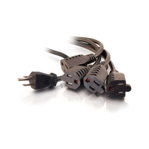 C2G 18in 16 Awg 1-to-4 Power Cord Splitter (29803)