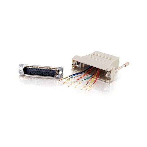 C2G Rj45 / Db25m Mod Adptr Grey (02934)