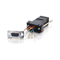 C2G Rj45/db9f Modular Adapter - Black (02943)