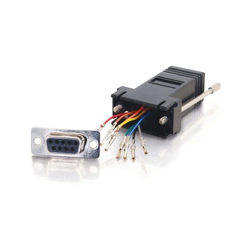 C2G Rj45/db9f Modular Adapter - Black (02943)